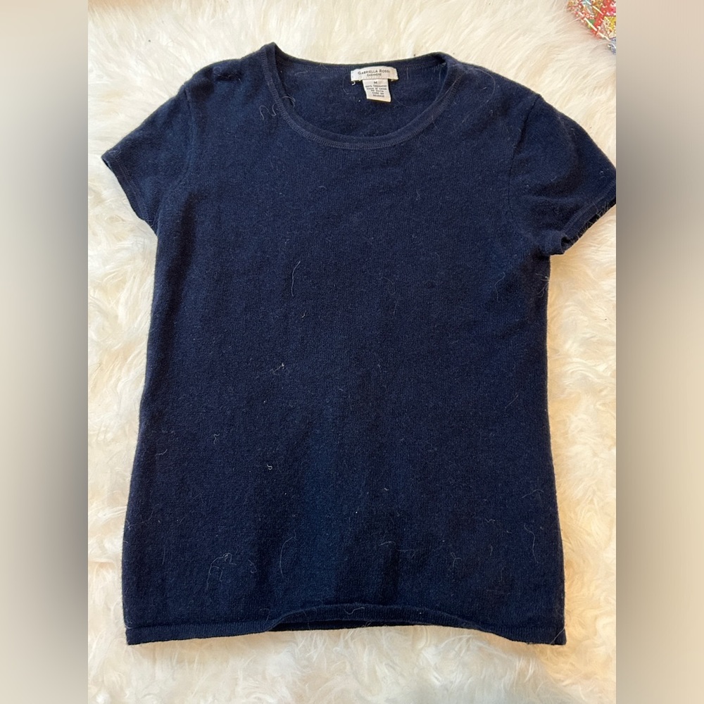 Gabriella Rossi 100% Cashmere Short Sleeve Sweater